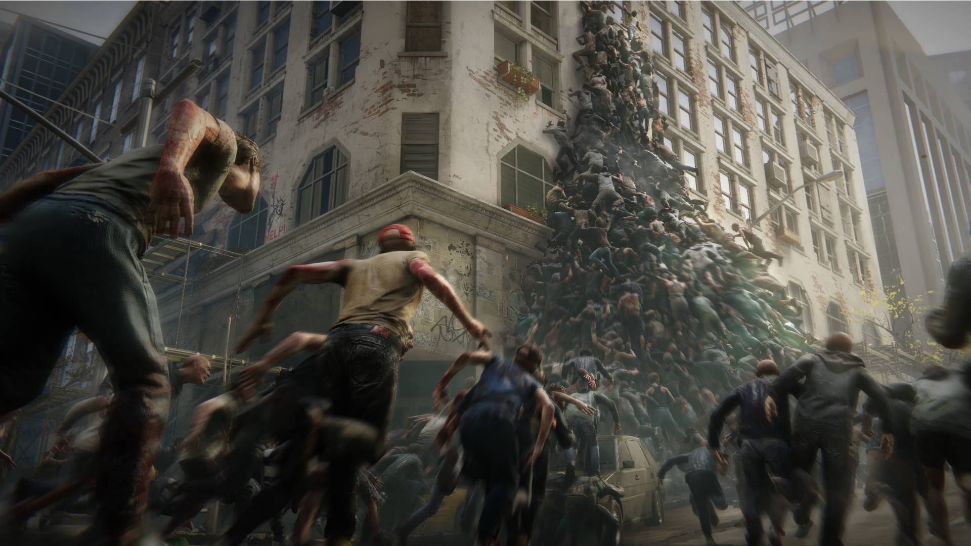 World War Z Aftermath Climbing Pile Background