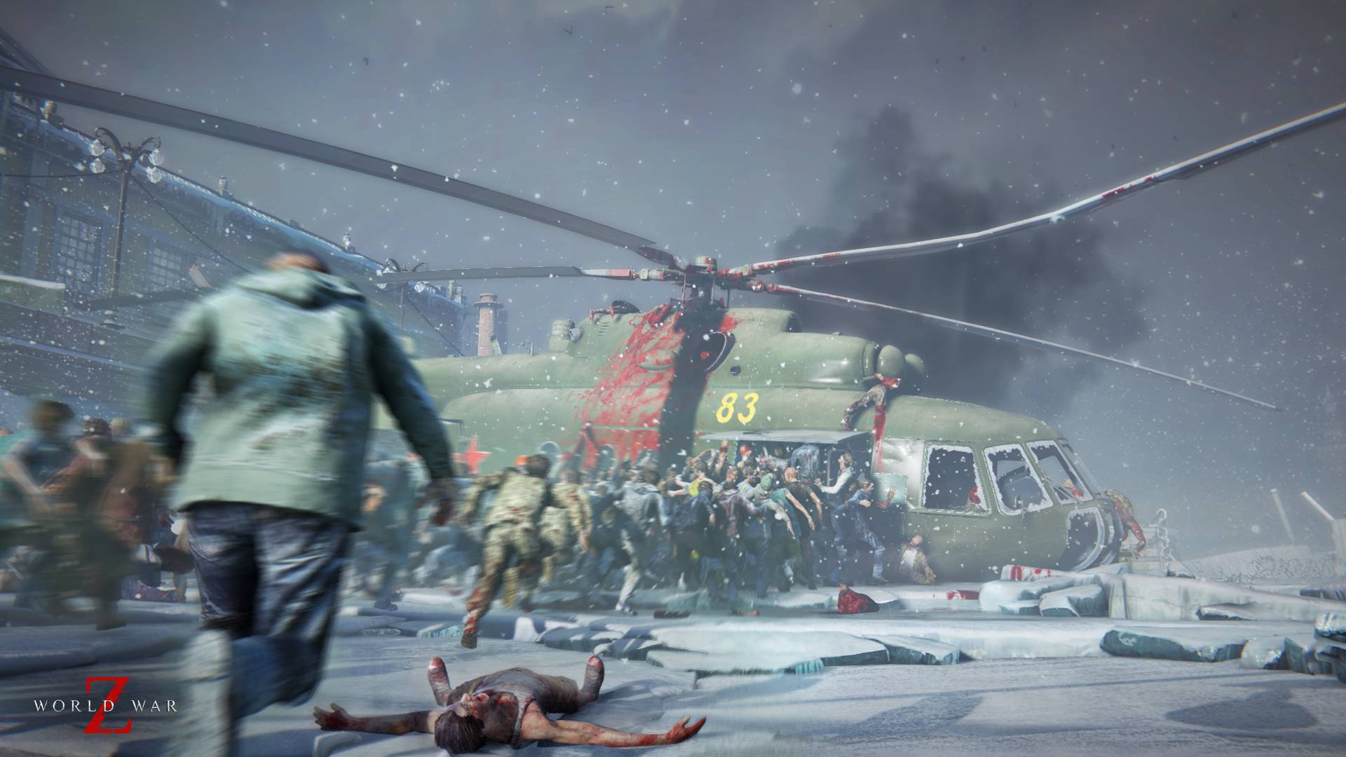 World War Z Helicopter Aftermath Background