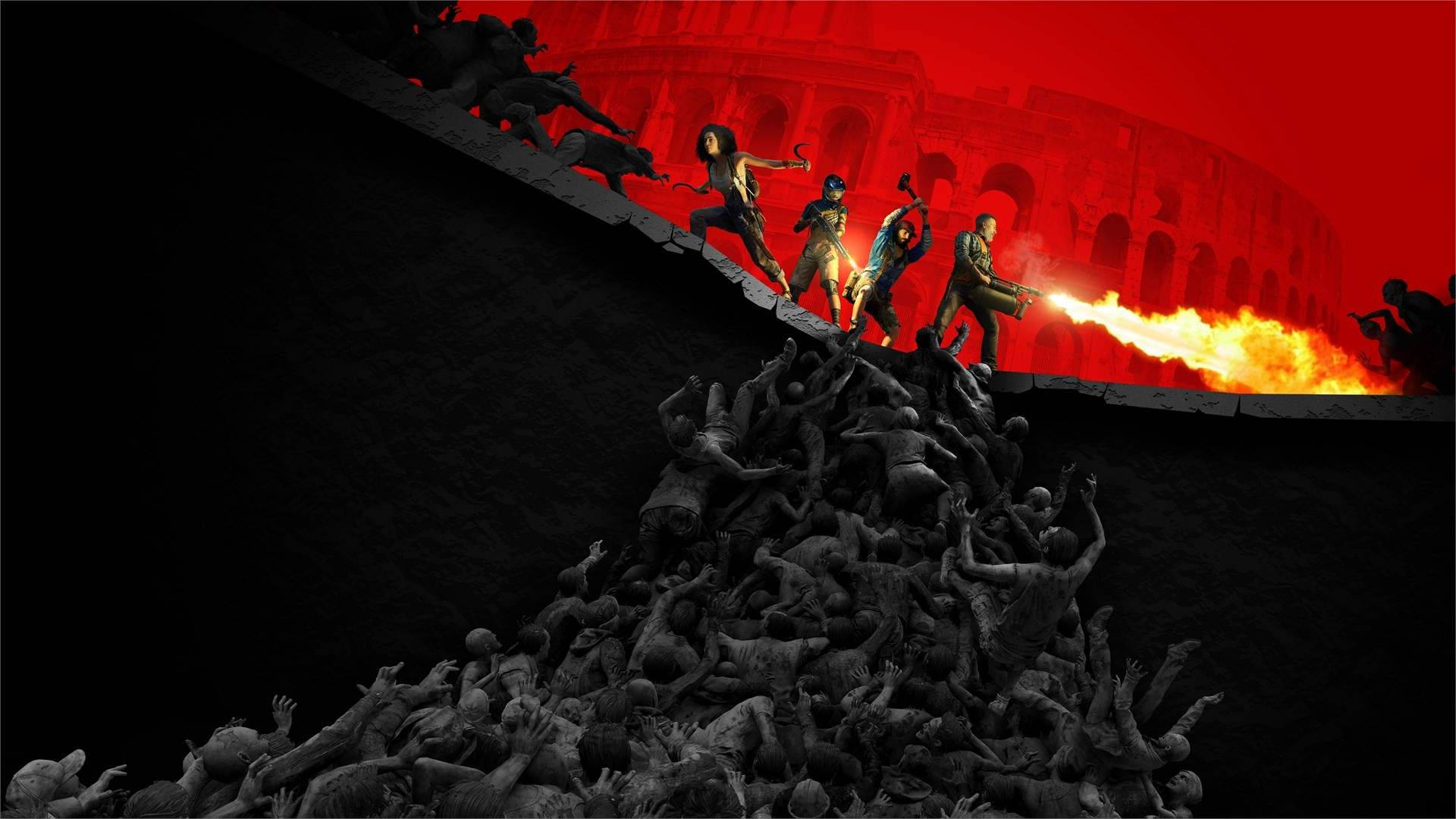World War Z Incinerating Zombies Background