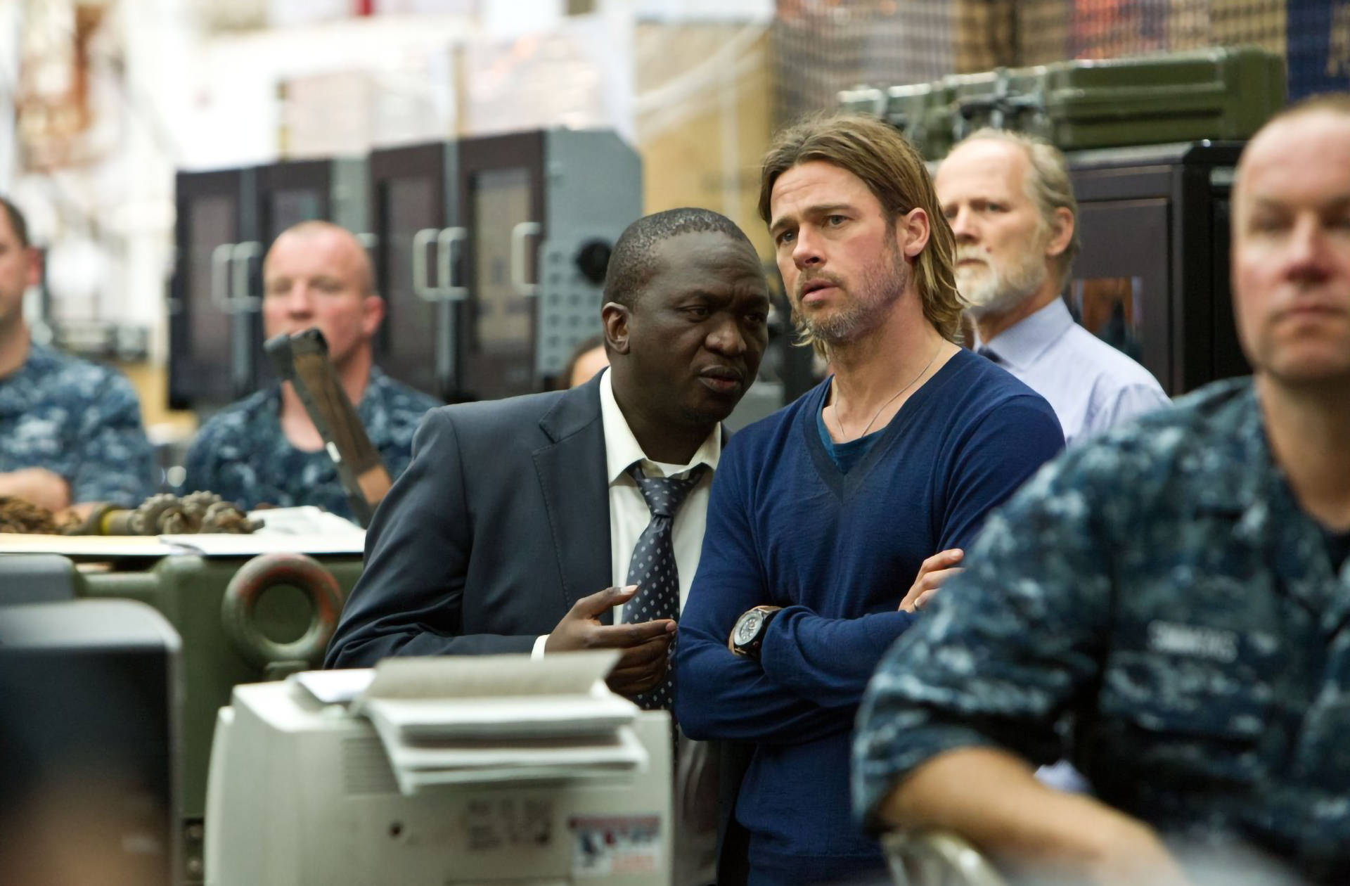 World War Z Thierry With Gerry Background