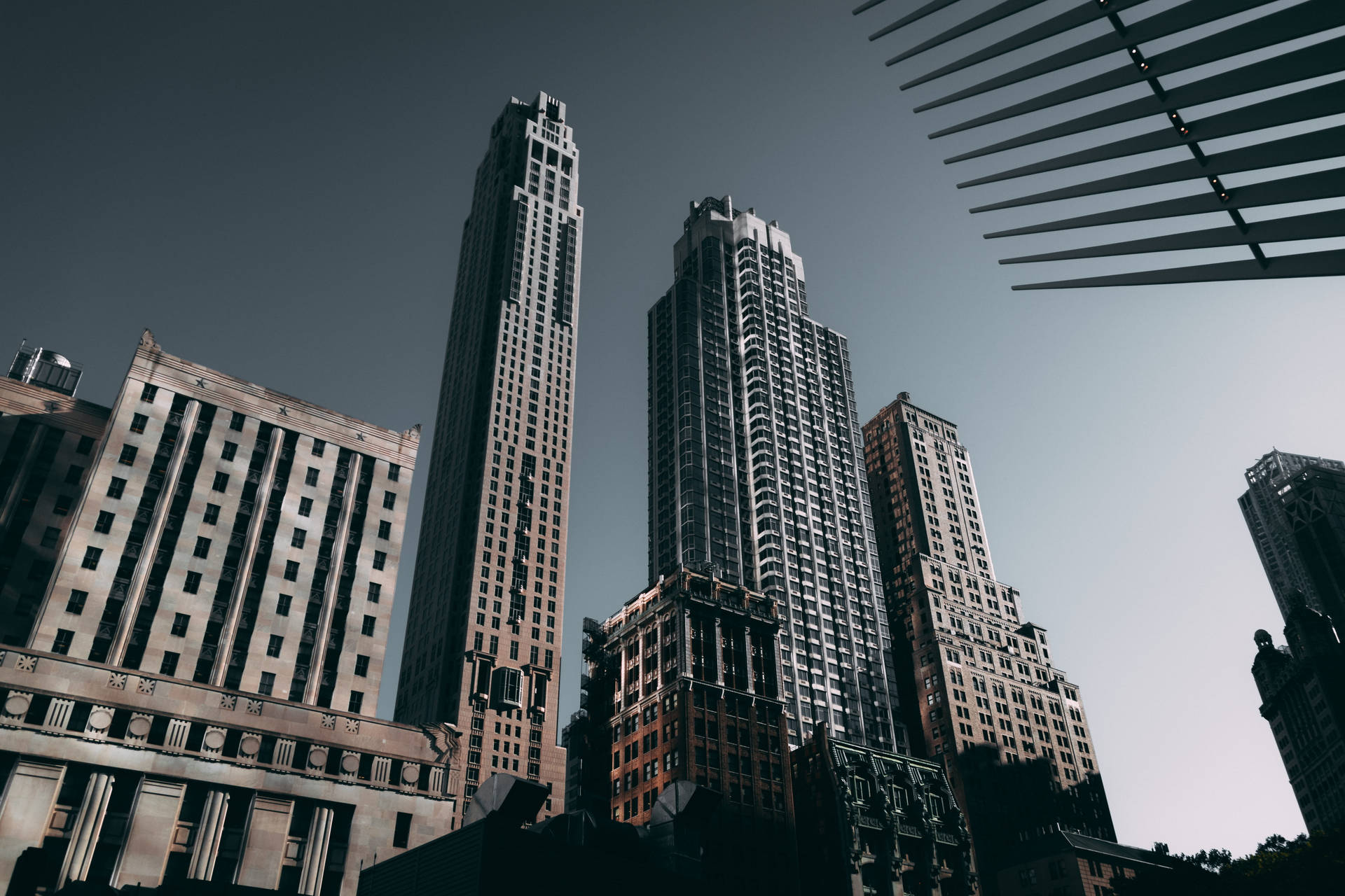 Worm’s Eye View Of Buildings New York 4k Background