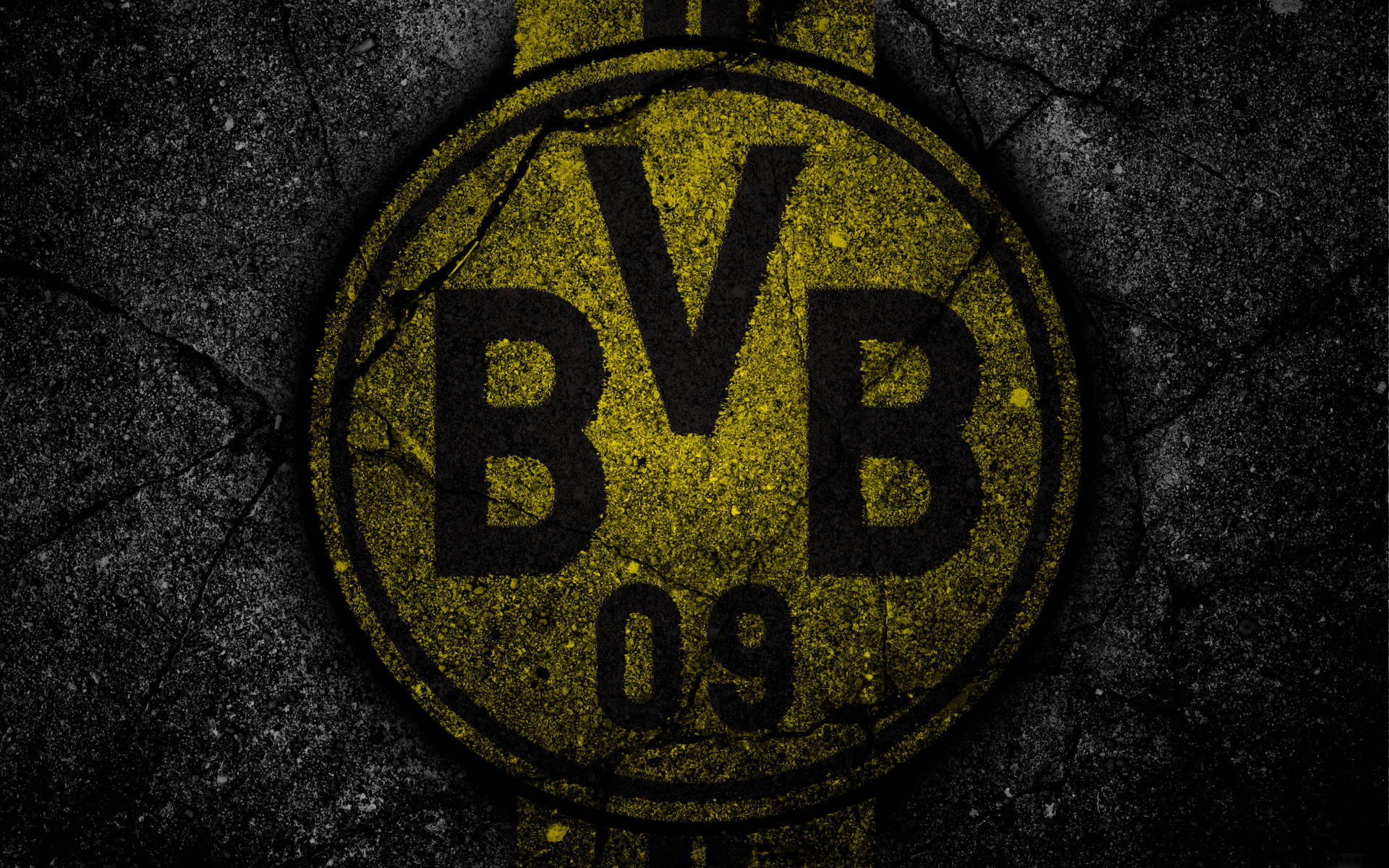 Worn Out Borussia Dortmund Logo Background