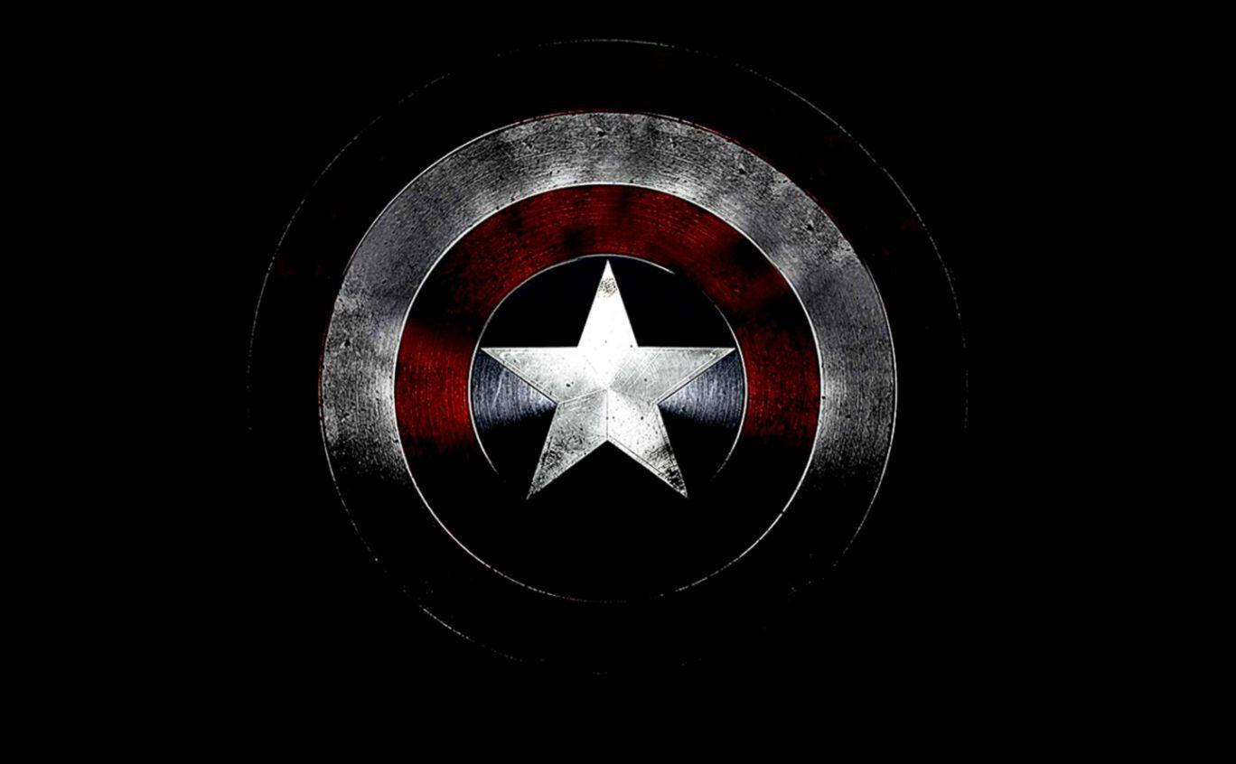 Worn Out Captain America Shield Background