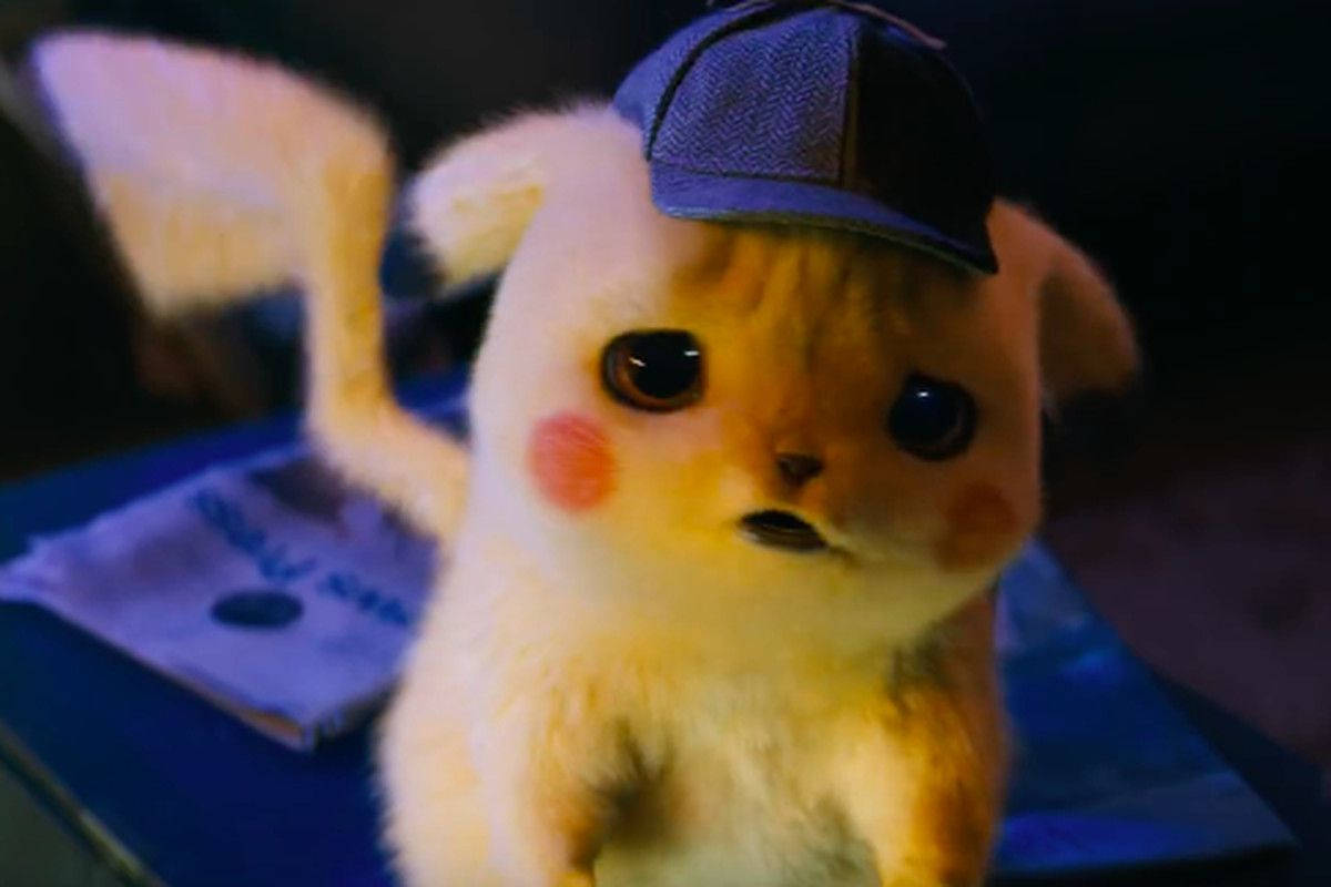 Worried Face Detective Pikachu Background