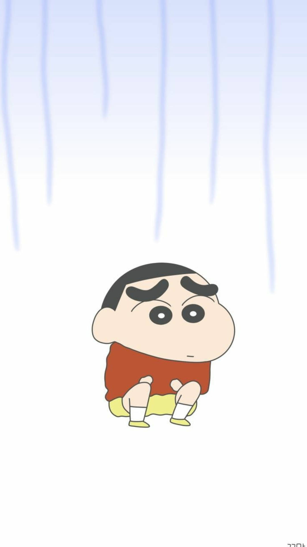 Worried Shinchan Aesthetic Background