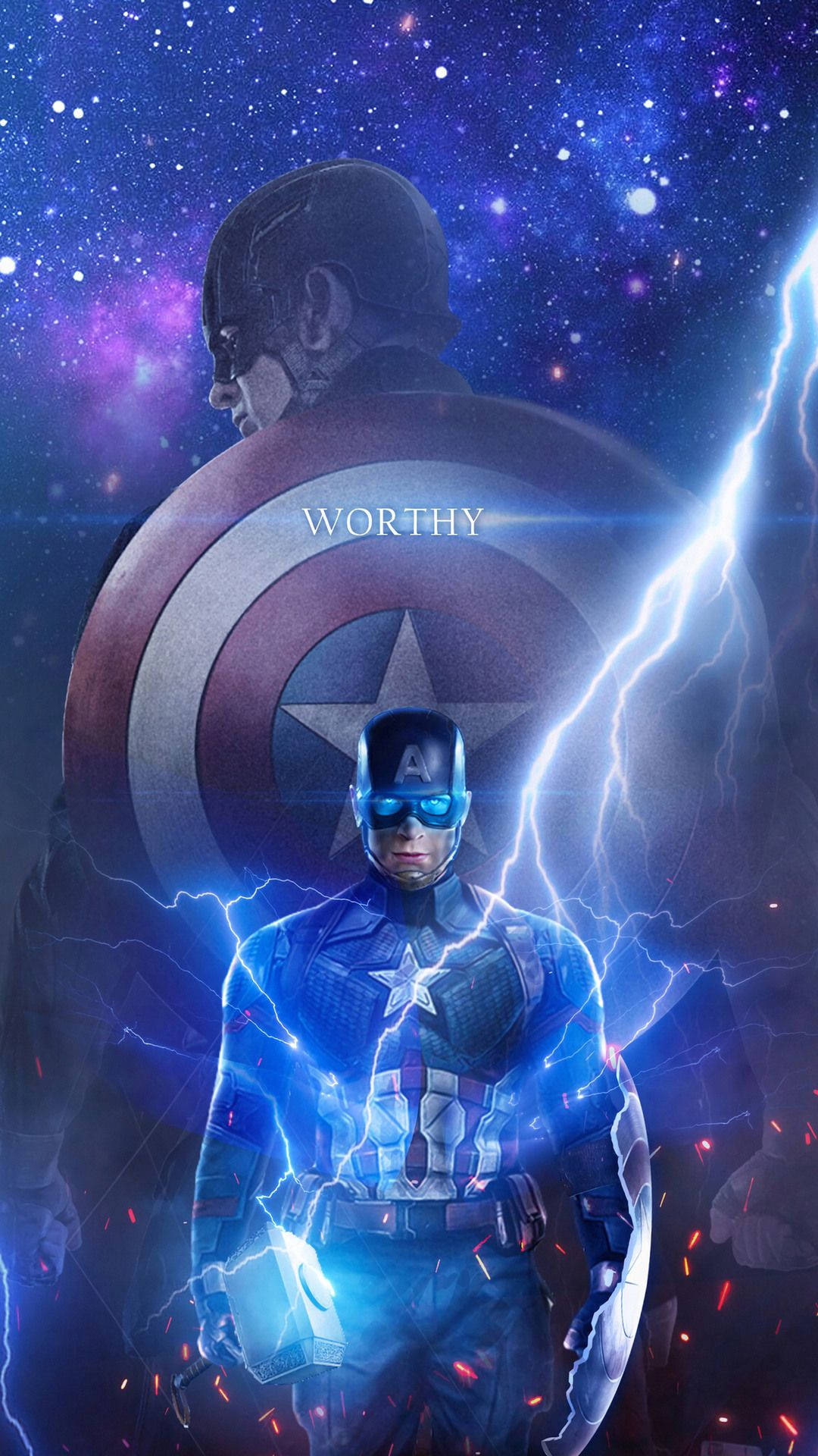Worthy Captain America Iphone Background