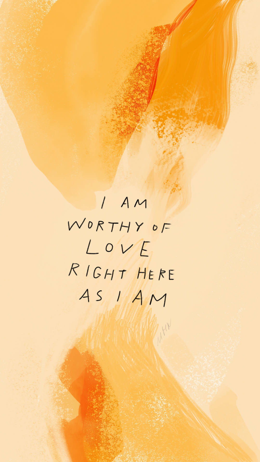 Worthy Of Love Affirmation Background