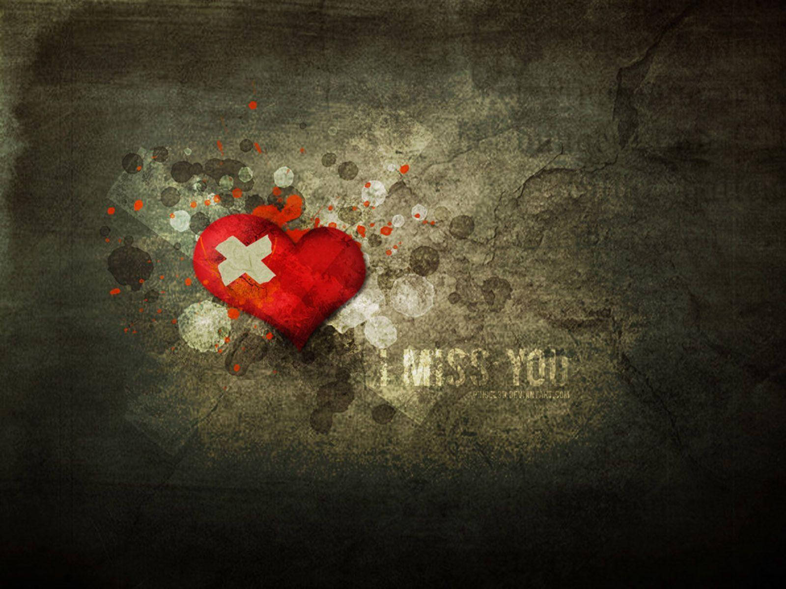 Wounded Heart I Miss You Background
