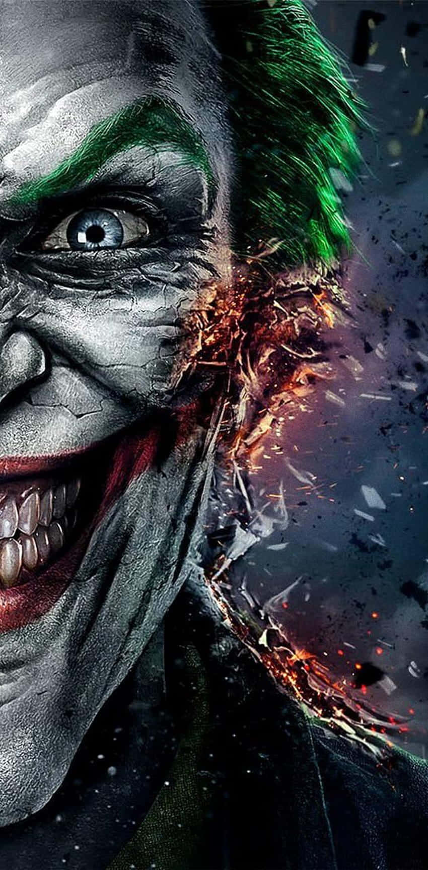 Wounded Joker Pfp Background