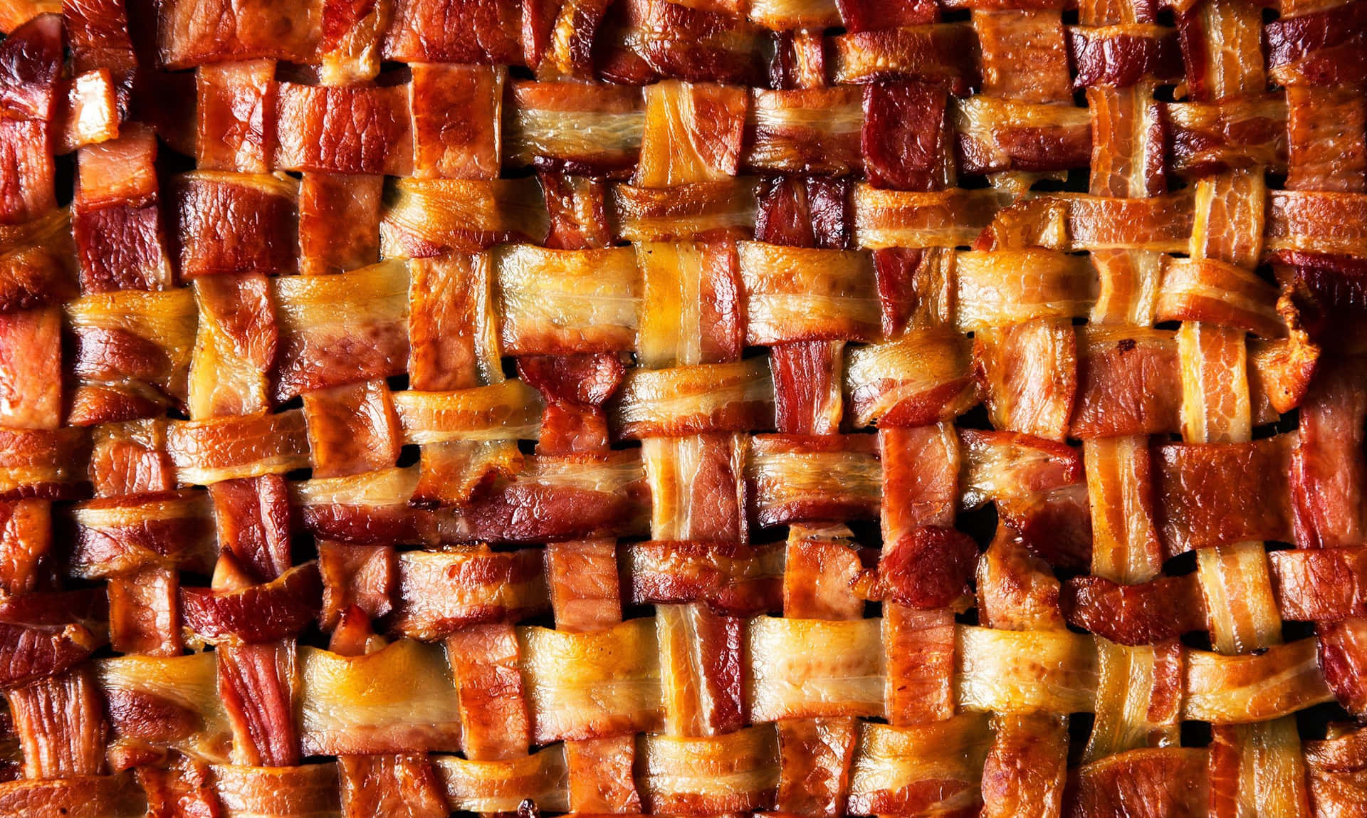 Woven Bacon Texture Background