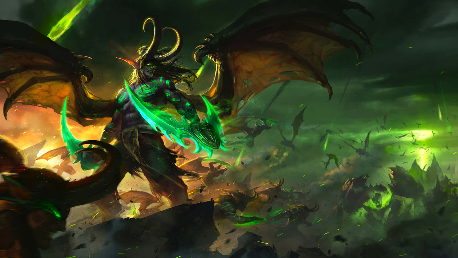 Wow 4k Illidan Stormrage Background