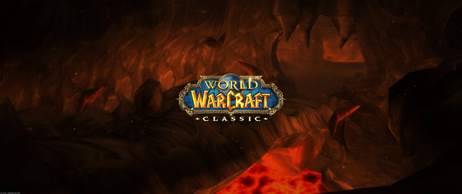 Wow Classic Fiery Logo Background