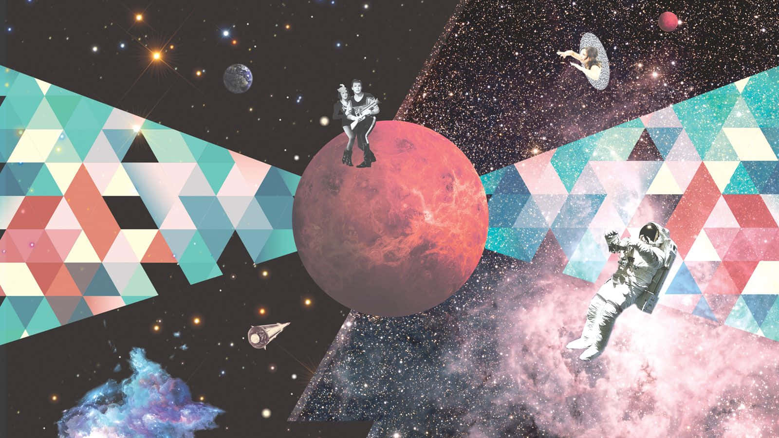 Wow! Is That A Trippy Astronaut In Space? Background