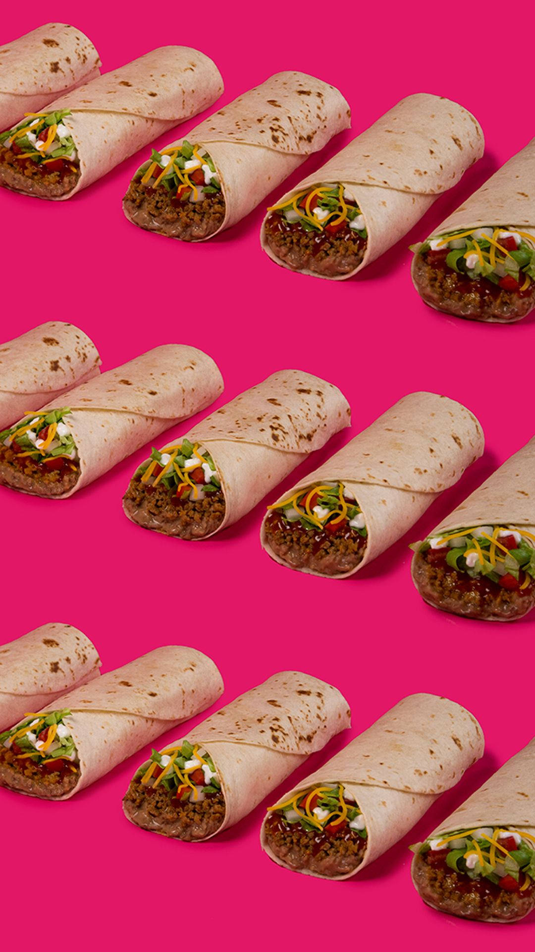 Wrapped Burrito Pattern Background