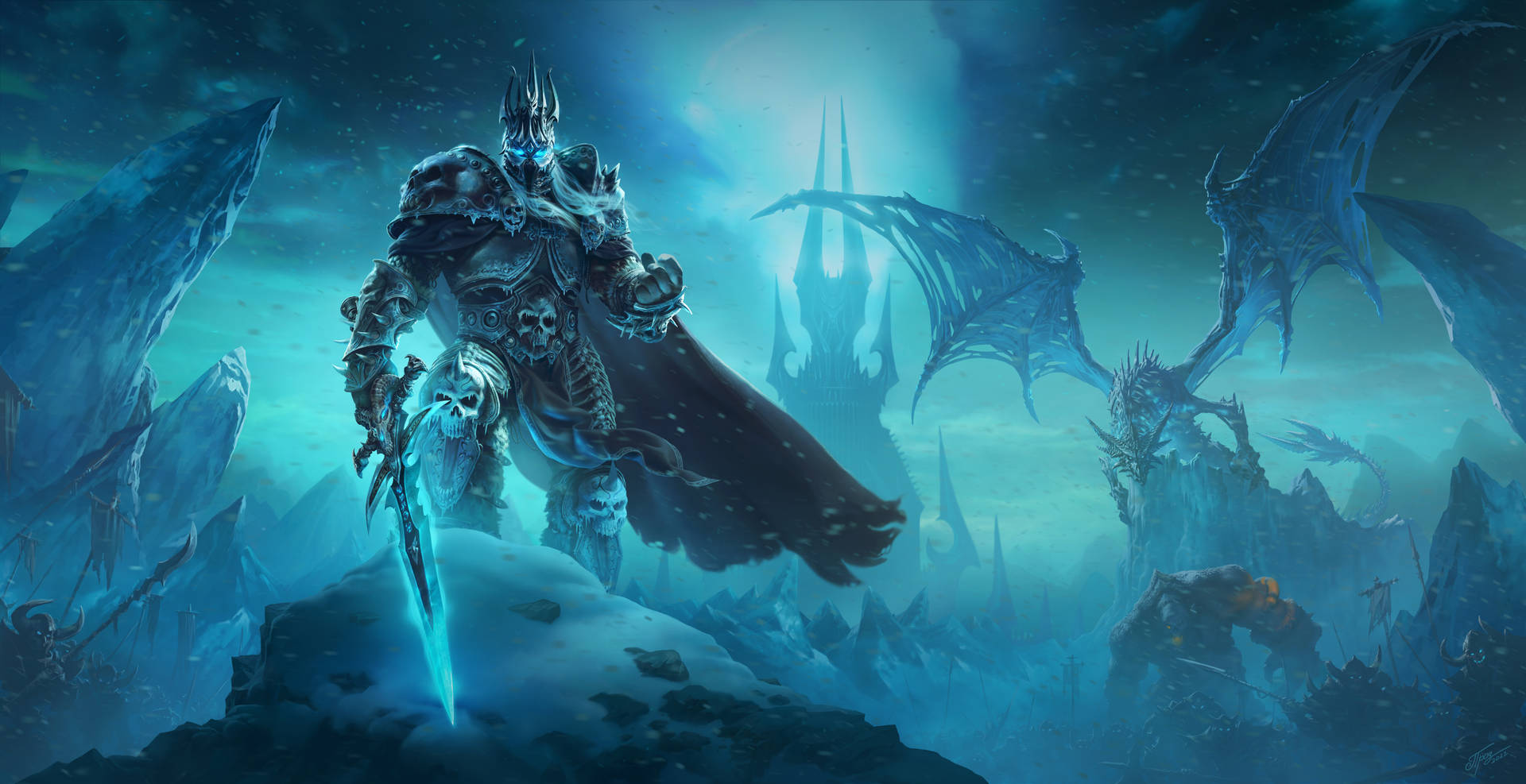 Wrath Of The Lich King Aesthetic Background