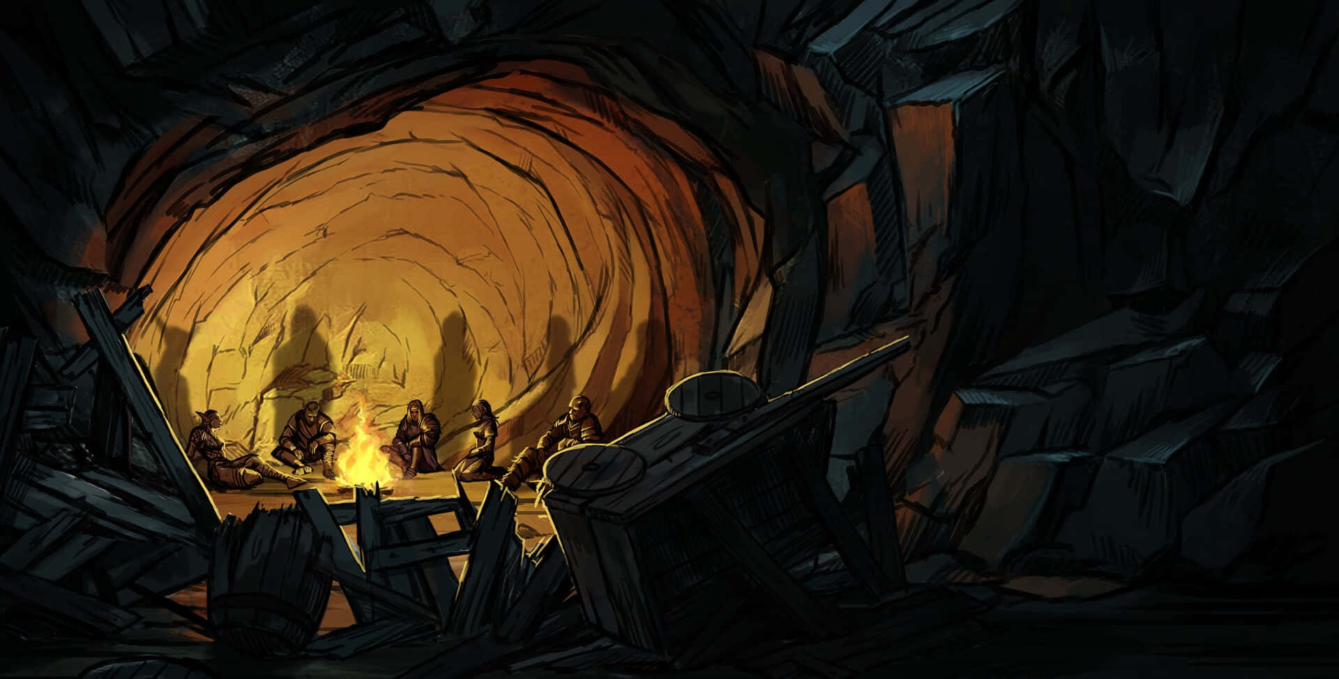 Wrath Of The Righteous Cave Background
