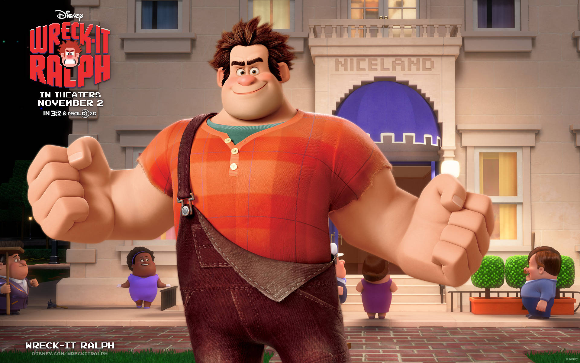 Wreck-it Ralph Character Poster Background