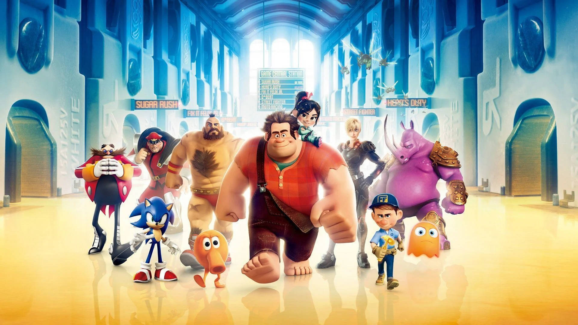 Wreck-it Ralph Game Central Station Background