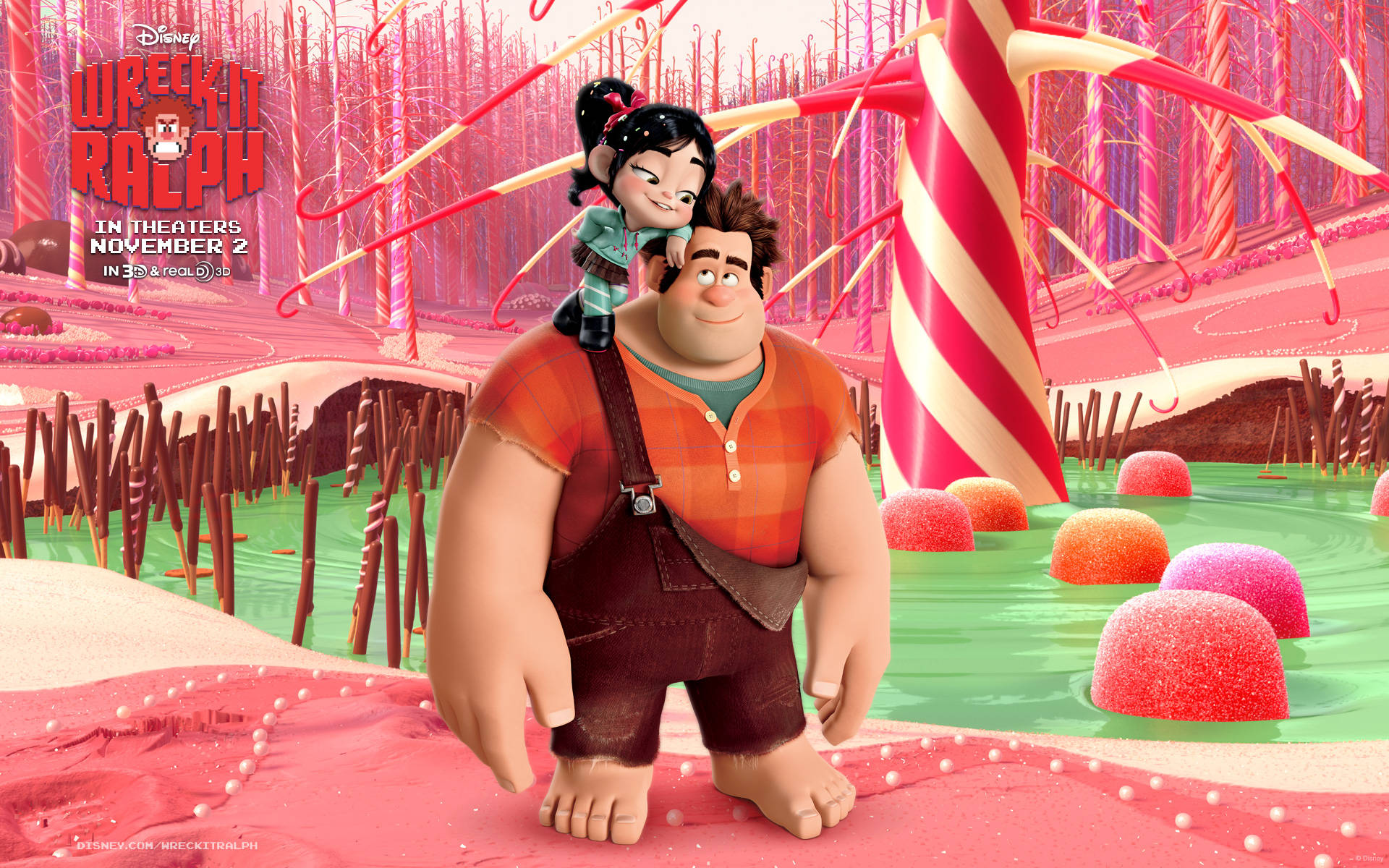 Wreck-it Ralph Vanellope Candy Forest Background
