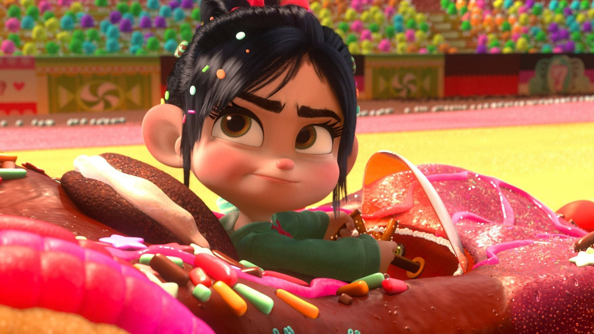 Wreck-it Ralph Vanellope Candy Kart Background