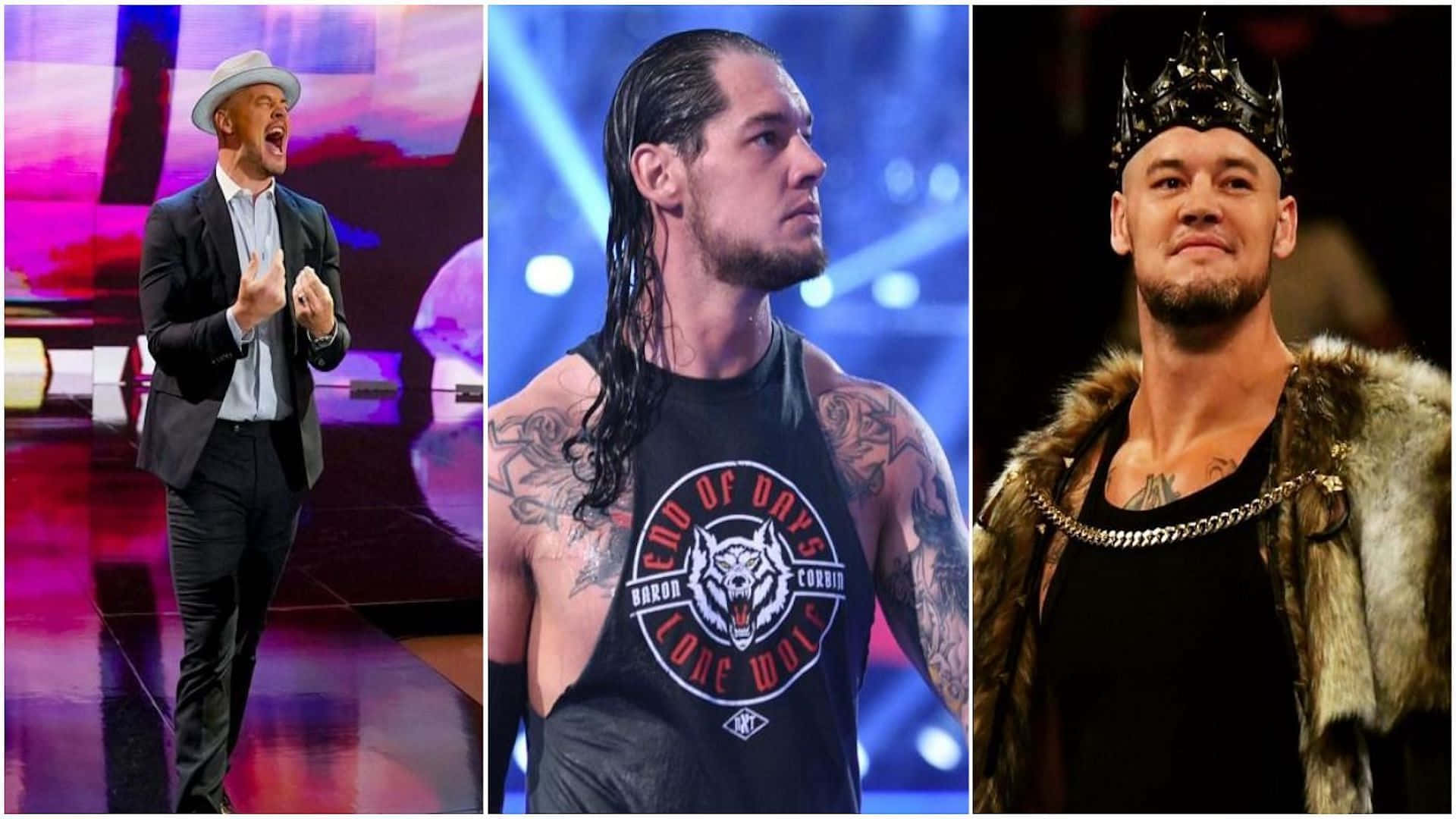 Wrestler Baron Corbin Photo Collage