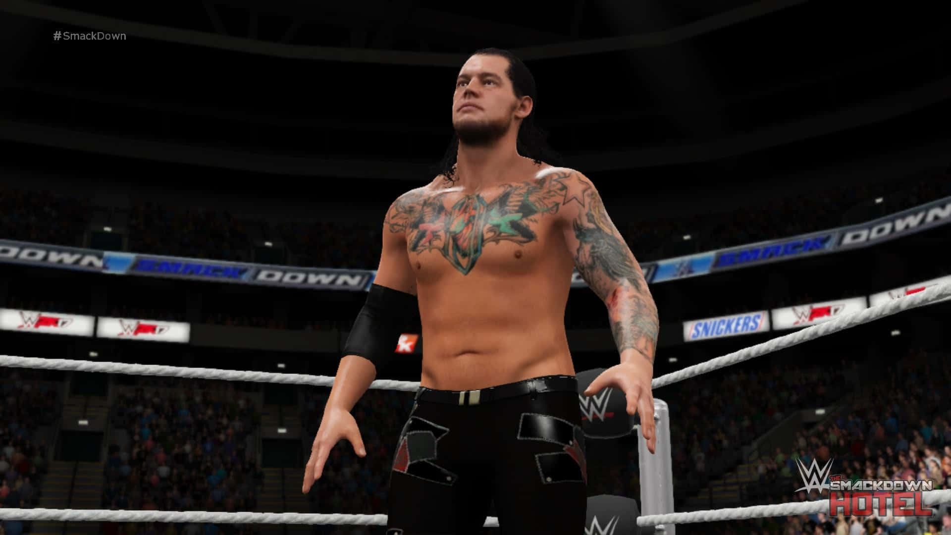 Wrestler Baron Corbin Smackdown Game Background