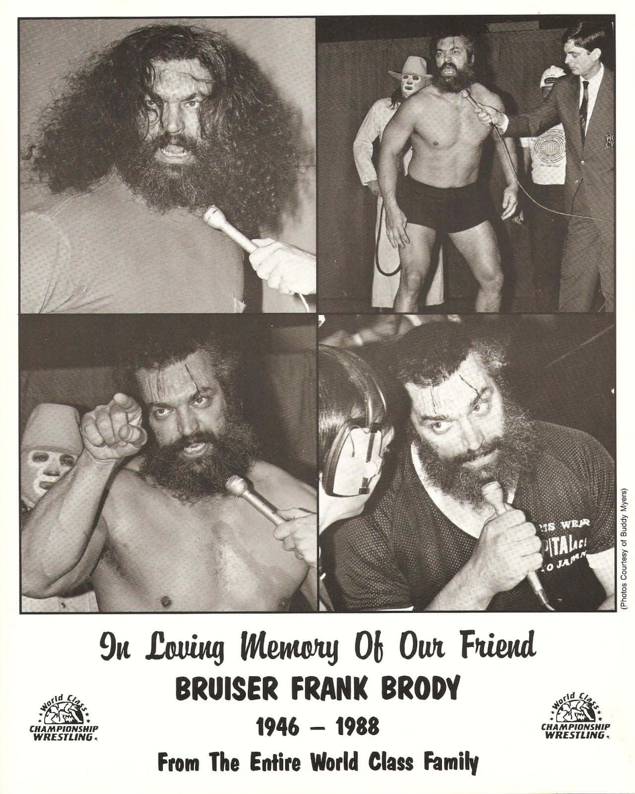 Wrestler Bruiser Brody Tribute Background