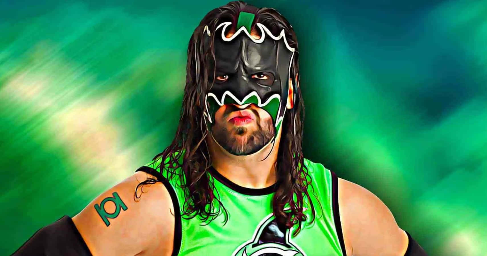 Wrestler Hurricanein Mask Background