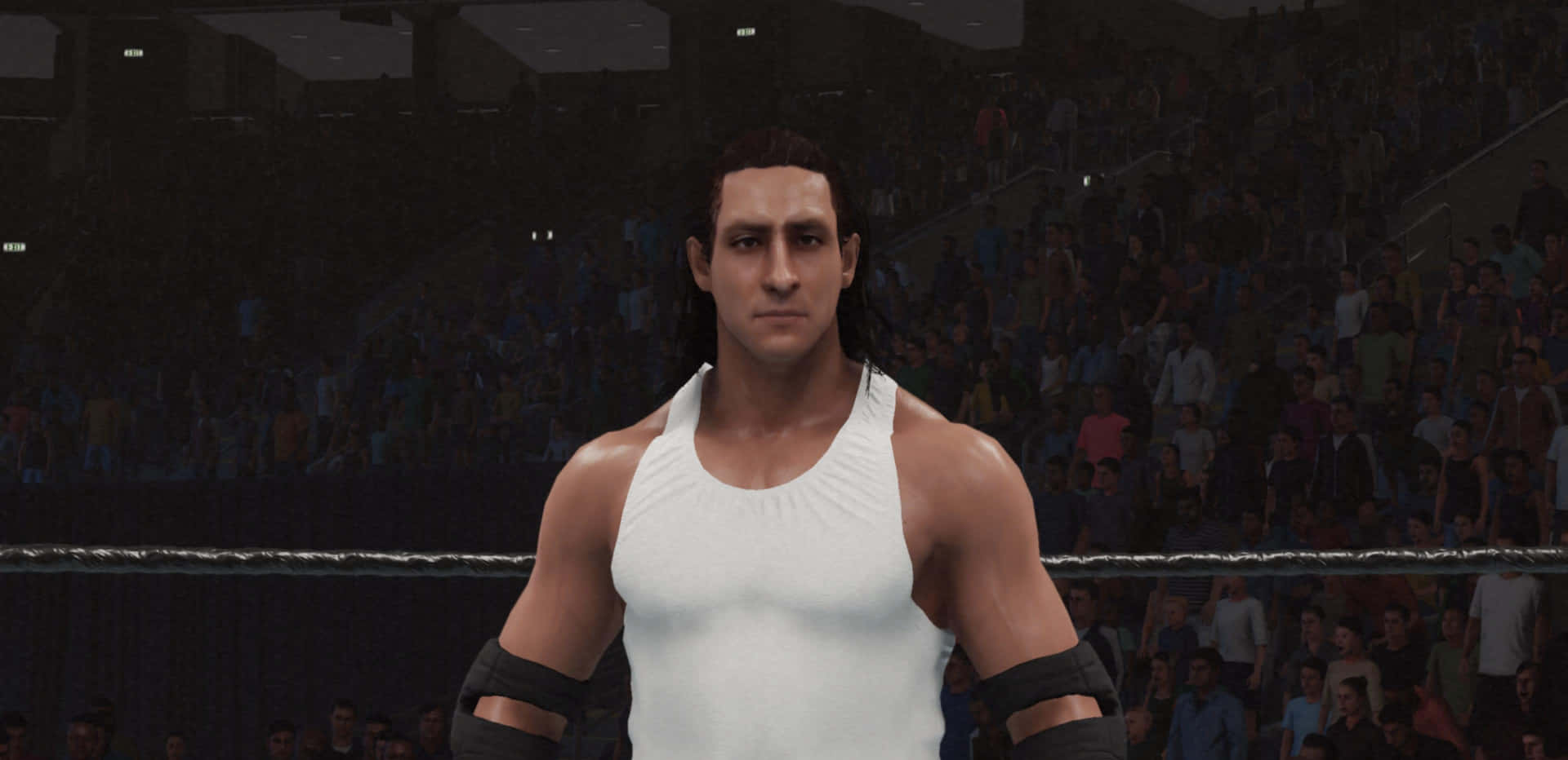 Wrestler In Ring Attire Background