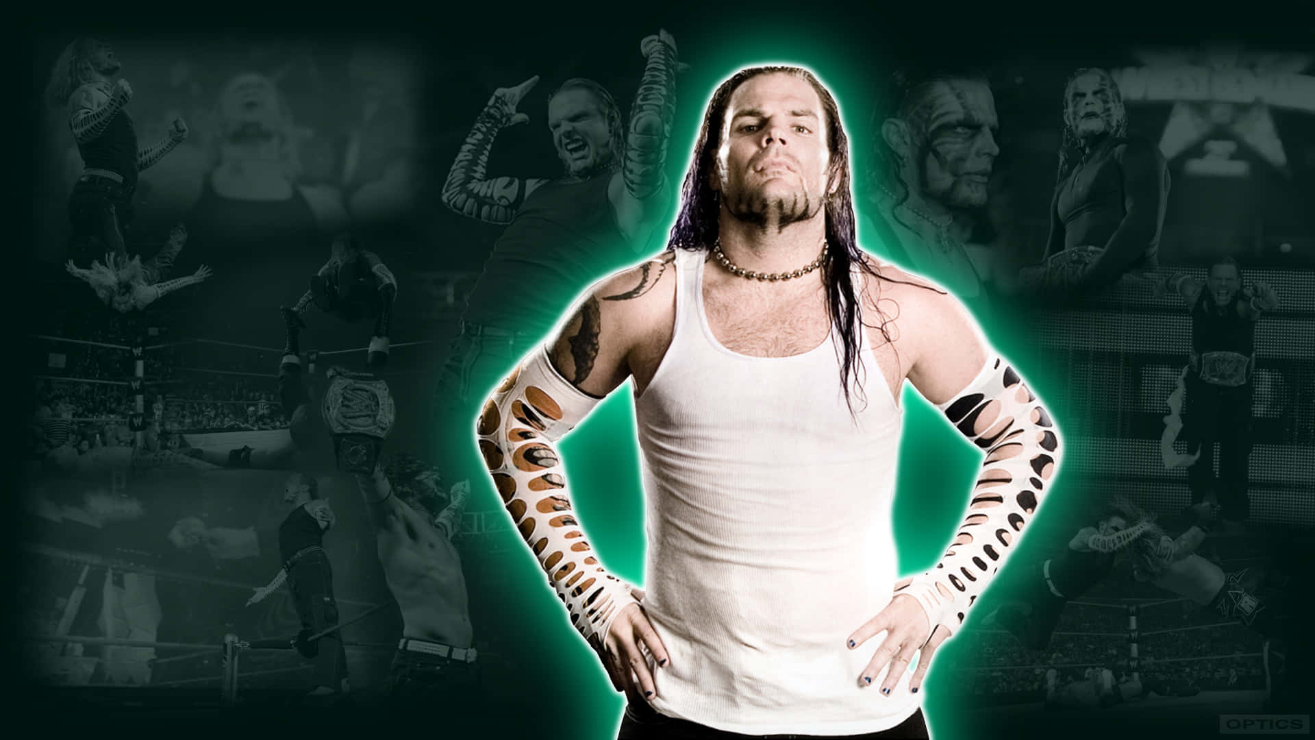 Wrestler Jeff Hardy Cool Poster Background