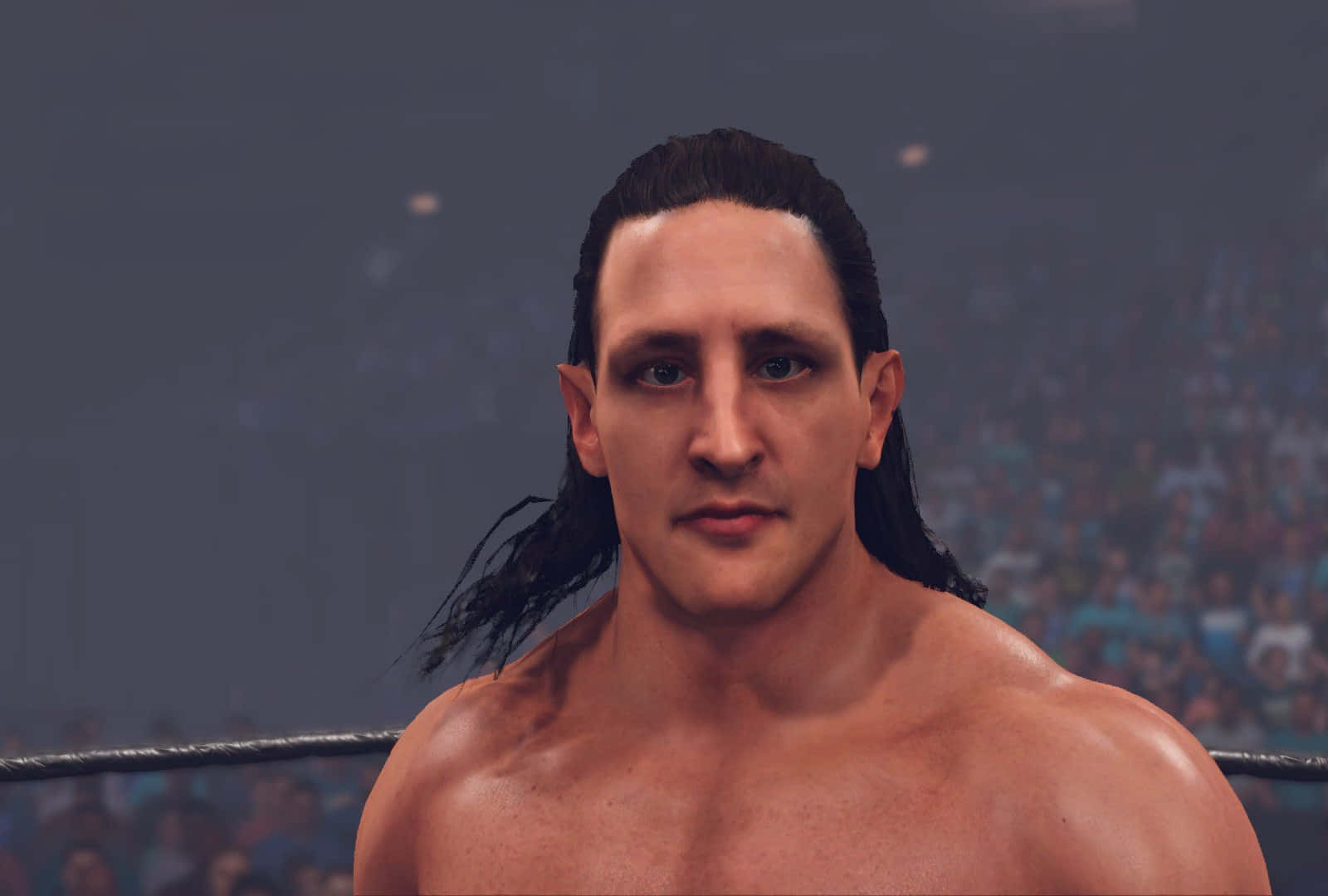 Wrestler Portraitin Ring Background