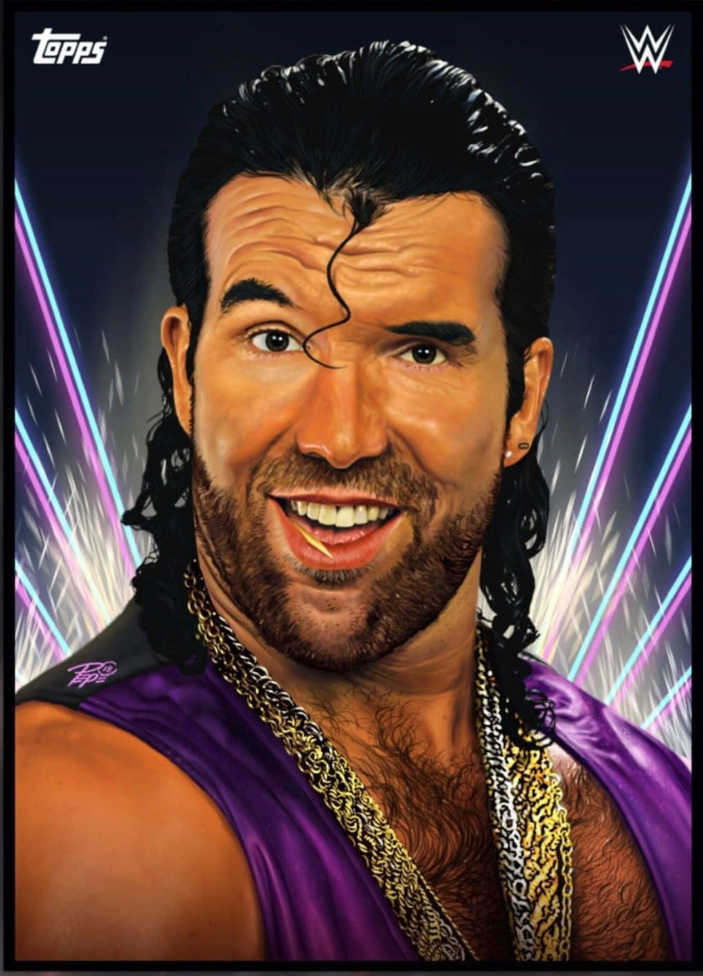 Wrestler Scott Hall Portrait Background