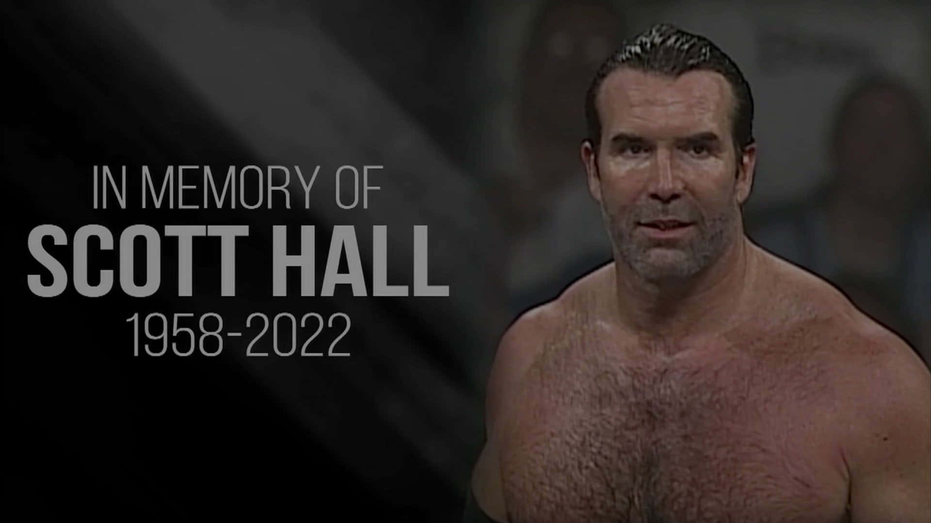 Wrestler Scott Hall Tribute Background