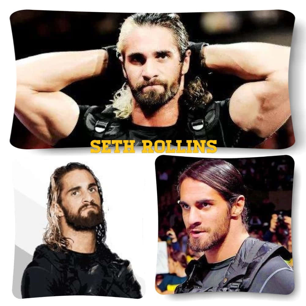 Wrestler Seth Rollins Different Looks Background