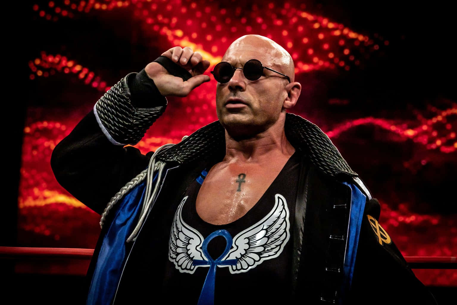 Wrestler_with_ Sunglasses_and_ Jacket Background