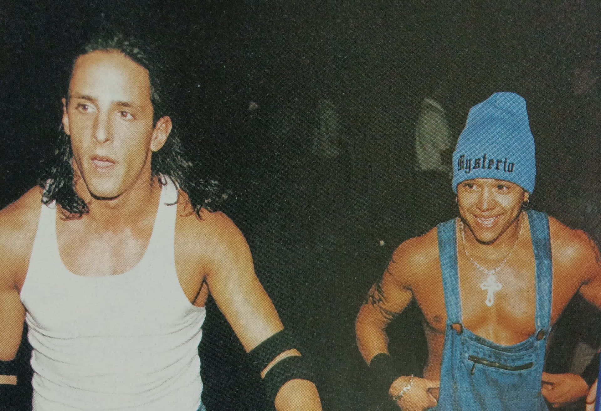 Wrestlers_ Backstage_ Smiles Background