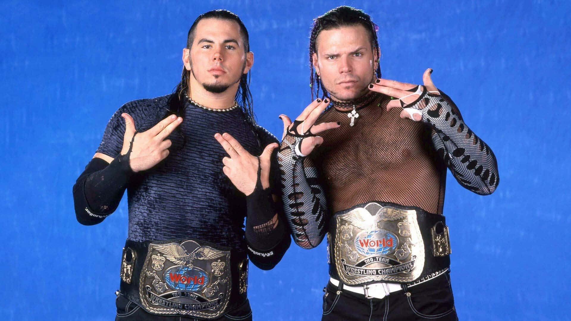 Wrestlers Jeff And Matt Hardy As The Hardy Boyz