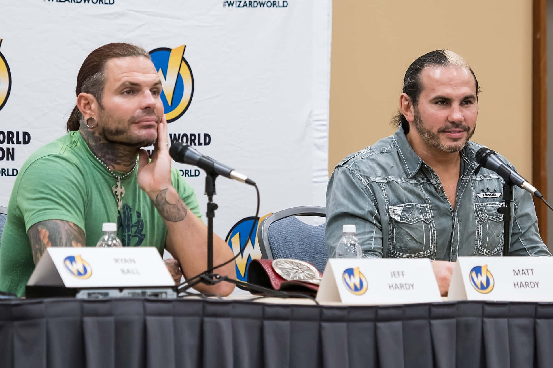 Wrestlers Matt Hardy And Jeff Hardy In 2017 Comic Con