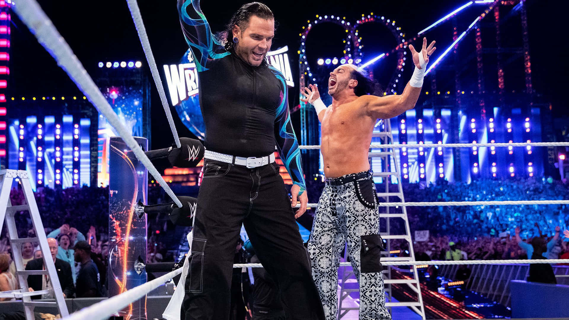 Wrestlers Matt Hardy And Jeff Hardy Wrestlemania 33