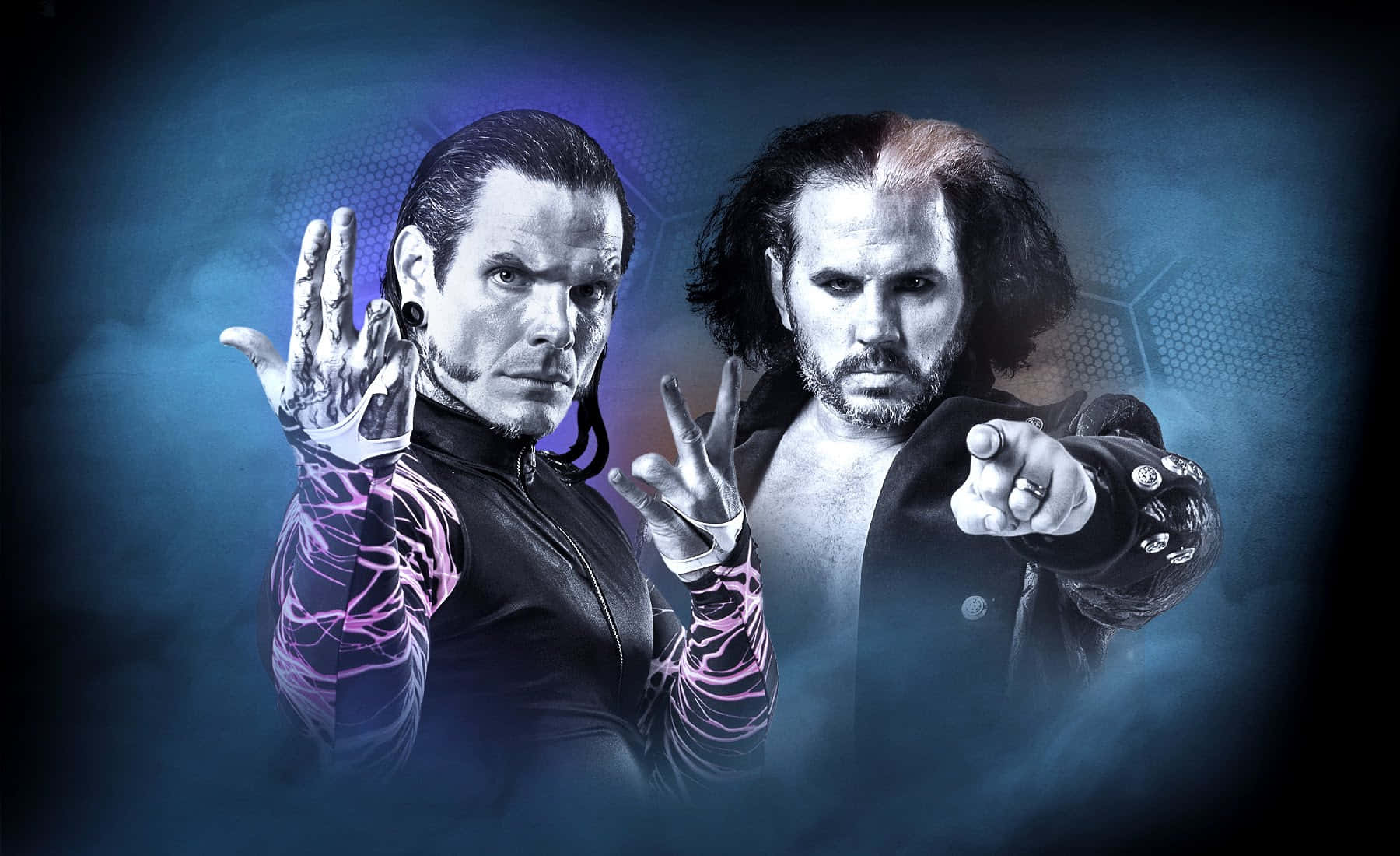 Wrestlers Matt Hardy With Brother Jeff Hardy Digital Art