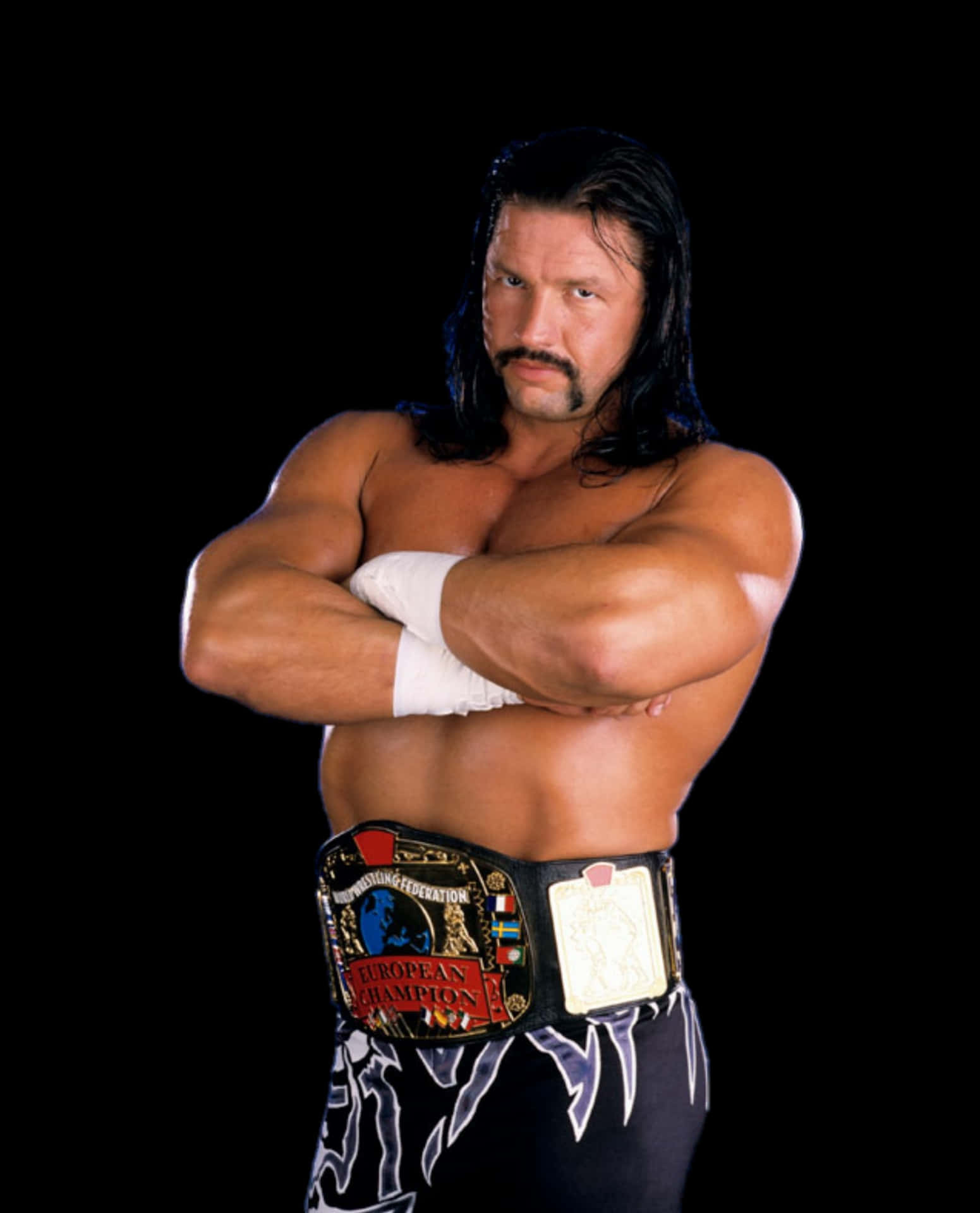 Wrestlerwith European Championship Belt