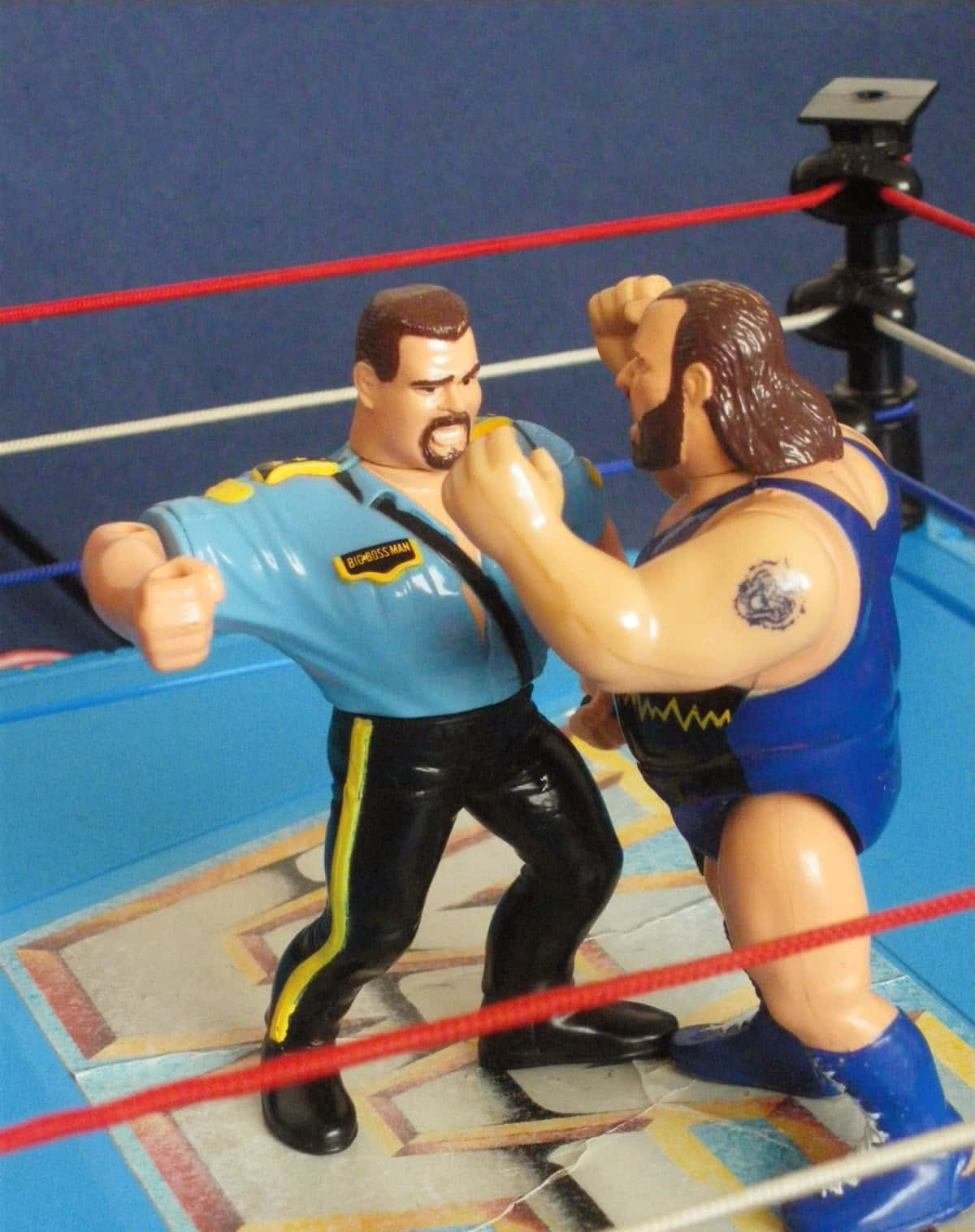 Wrestling Action Figures Battle Background
