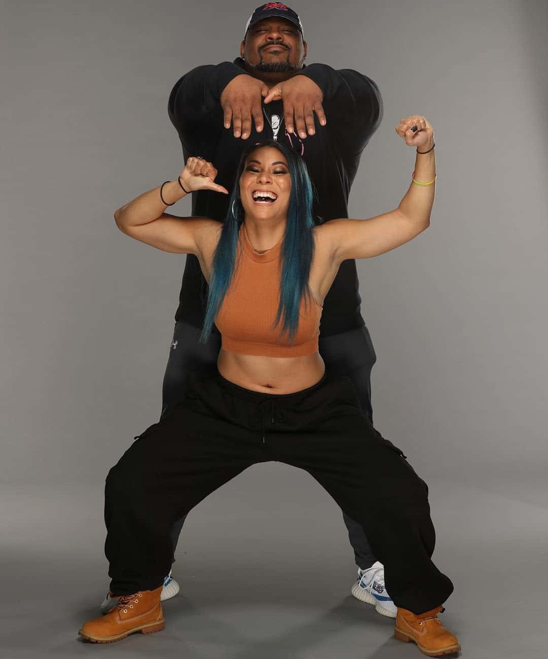 Wrestling Champions, Keith Lee And Mia Yim, Off-stage Moments Background