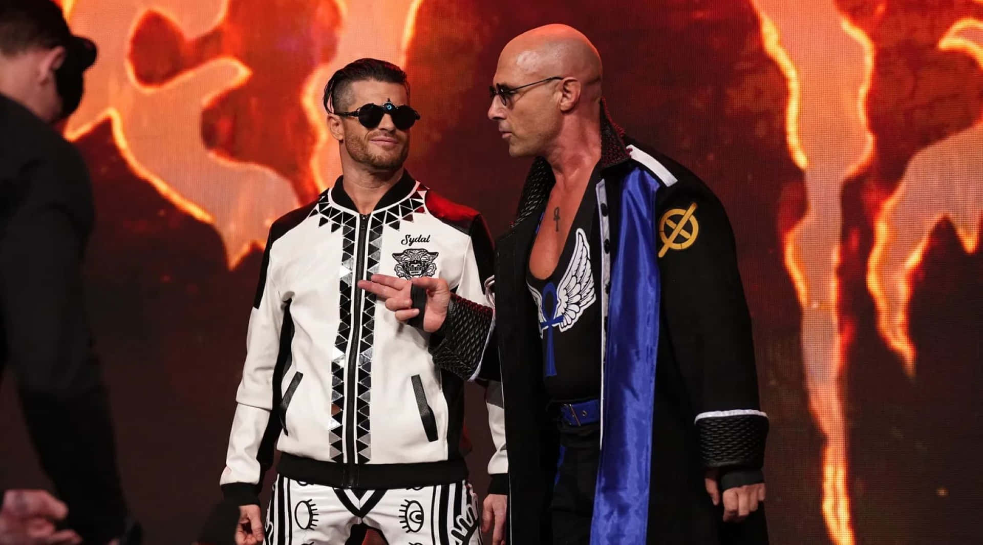 Wrestling_ Entourage_ Flame_ Backdrop Background