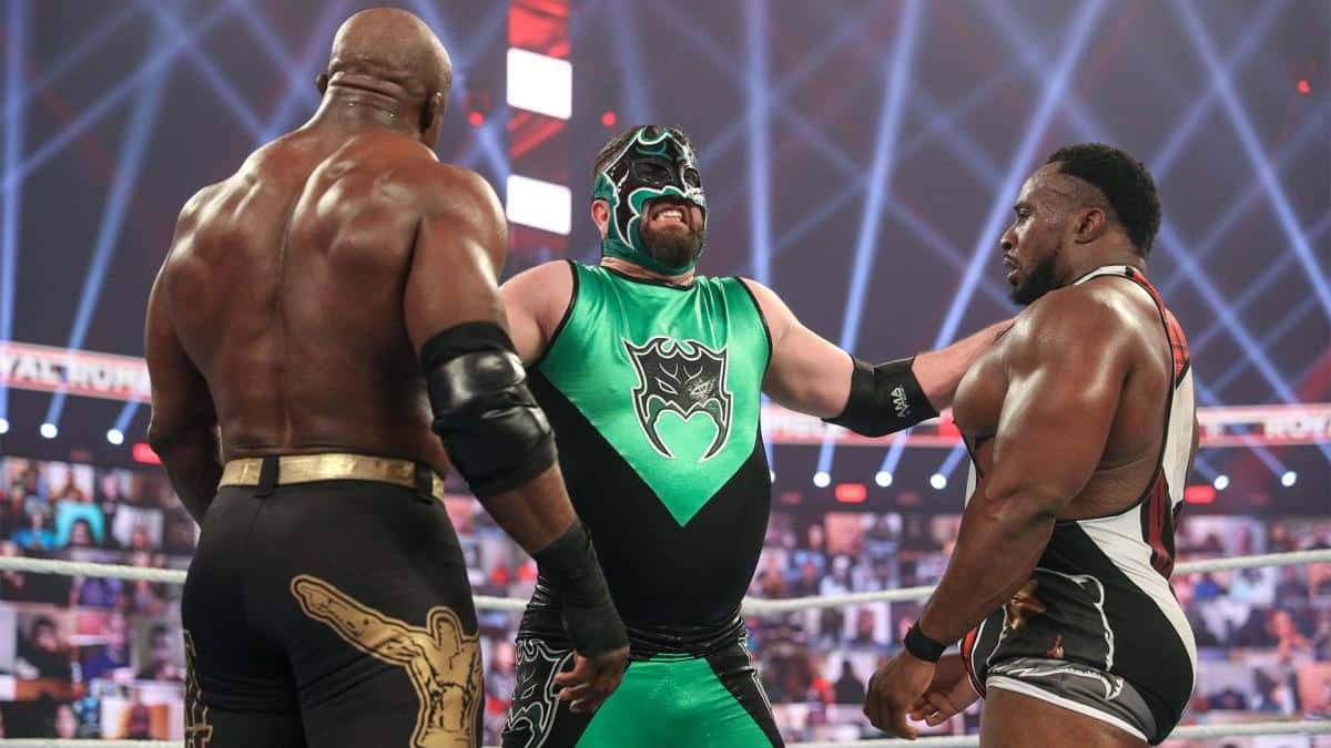 Wrestling Hero Confrontation Background