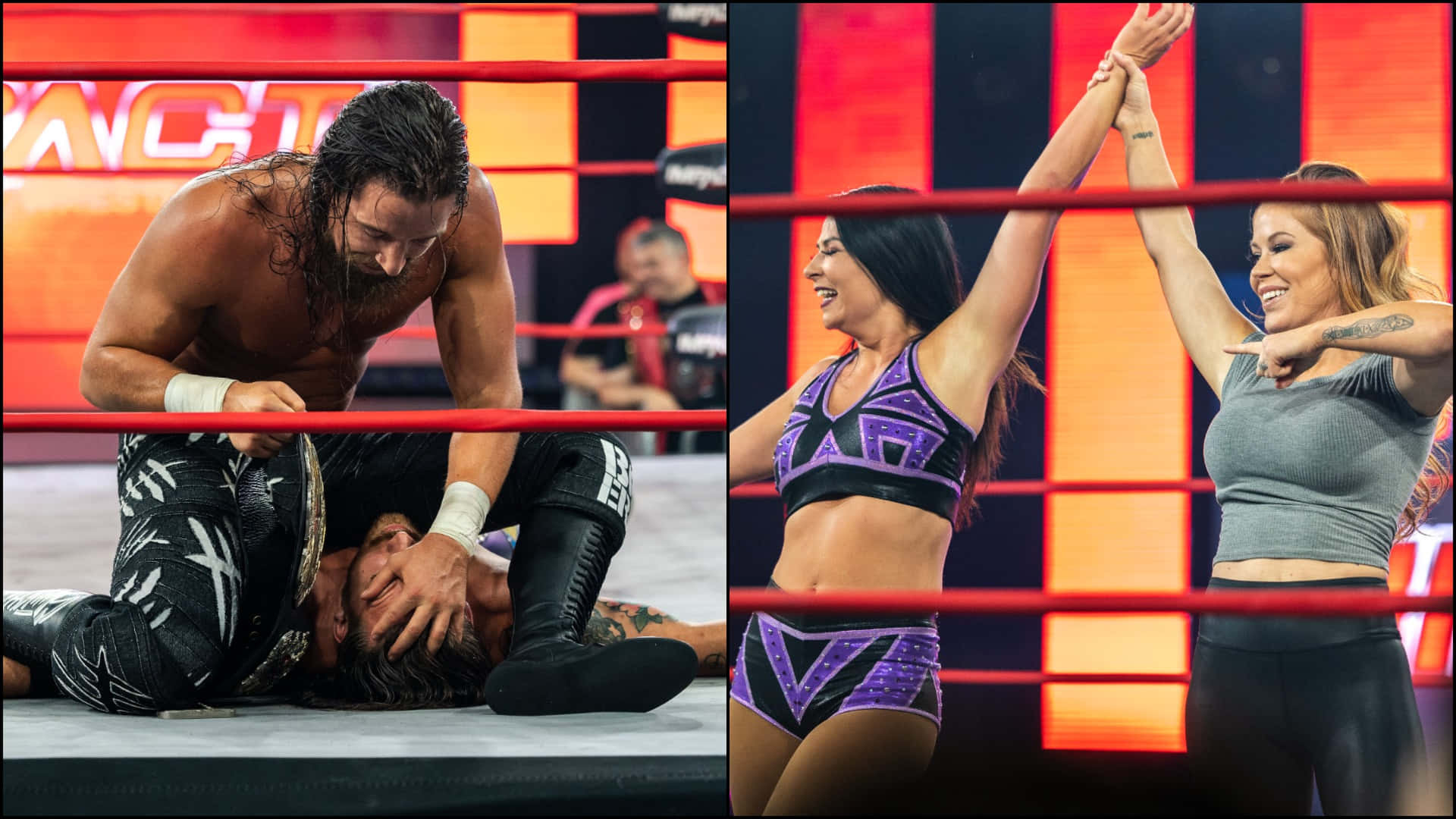 Wrestling Icons Jay White And Tenille Dashwood In A Professional Photoshoot. Background