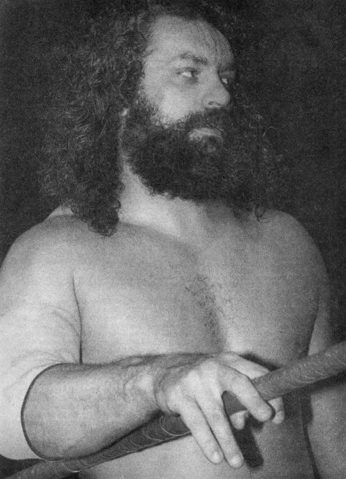 Wrestling Legend Bruiser Brody In Action