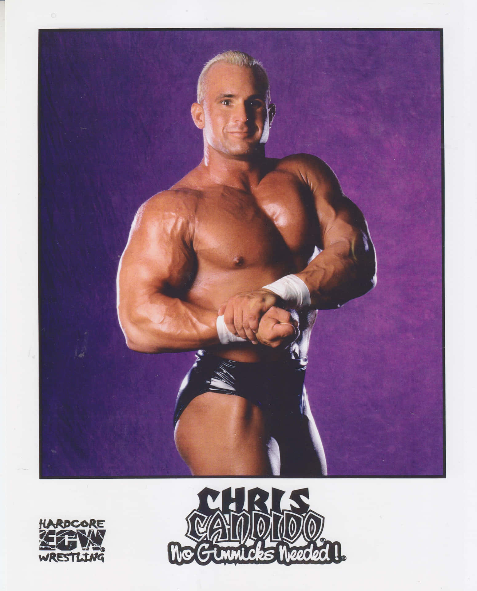 Wrestling Legend Chris Candido In Action Background