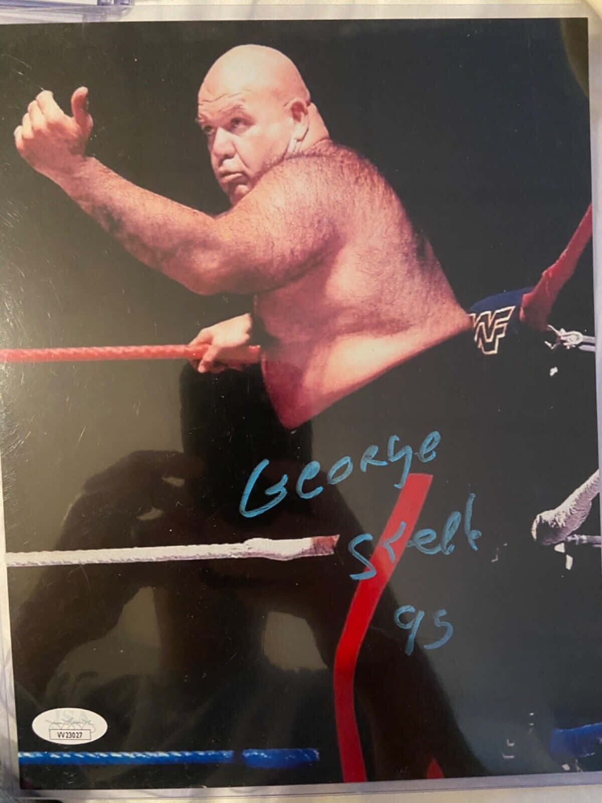 Wrestling Legend George Steele In Action