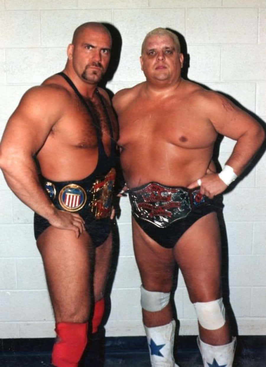 Wrestling Legends Nikita Koloff And Dusty Rhodes Background